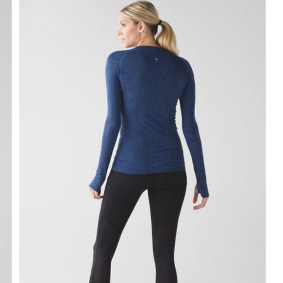 Lululemon Run Swiftly Tech Top Long Sleeve Shirt - Sapphire Blue - Size 2 - Picture 13 of 16
